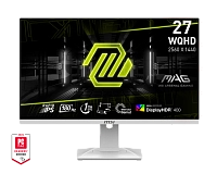 MSI - 27" MAG 274QRFW Gaming Monitor, IPS, 1mc, 180hz, WQHD (2560x1440), HDMI+DP, White 