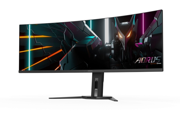 Aorus - 49" CO49DQ Gaming Monitor, 144Hz, 0,03mc, DQHD (5120x1440), 4K, HDMI, DisplayPort, Type-C, 