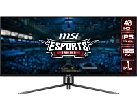 MSI - 40" MAG401QR Gaming Monitor, IPS, 1mc, 155hz, UWQHD (3440x1440), HDMI+DP+TypeC, Black 