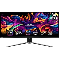 MSI - 49" MPG 491CQPX Gaming Monitor, QDLED, 0,03mc, 240hz, UWQHD (3440x1440), HDMI+DP+TypeC, Black 