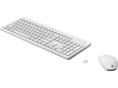 HP 230 Wireless Mouse and Keyboard Combo RUSS White