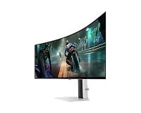 Samsung - 49" Odyssey G9 LS49DG910SIXCI, OLED, 0.03мс, 144Hz, DQHD (5120x1440), HDMI+DP+Type-C, Silv