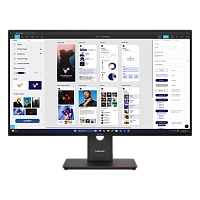 Lenovo - 32" ThinkVision T32UD-40, WLED, 60Hz, 4mc, UHD (3840x2160) 4K, HDMI+DP+TypeC, Eclipse Black