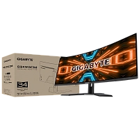 Gigabyte - 34" G34WQC A-EK Curved Gaming Monitor, VA, 144z, 1mc, UHD (3440 х 1440), HDMI