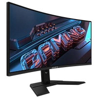 Gigabyte - 34" GS34WQCP-EK Curved Gaming Monitor, VA, 180hz, 1mc, UHD (3440 х 1440), HDMI, DisplayPo