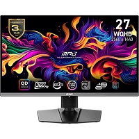 MSI - 27" MPG 271QRX Gaming Monitor, QLED, 0,03mc, 360hz, WQHD (2560x1440), HDMI+DP+TypeC, Black 