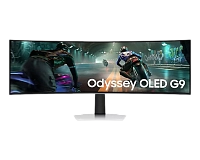 Samsung - 49" Odyssey G9 LS49DG910SIXCI, OLED, 0.03мс, 144Hz, DQHD (5120x1440), HDMI+DP+Type-C, Silv