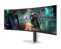Samsung - 49" Odyssey G9 LS49DG910SIXCI, OLED, 0.03мс, 144Hz, DQHD (5120x1440), HDMI+DP+Type-C, Silv
