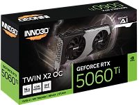 Inno3D - 16GB GeForce RTX5060Ti TWIN X2 OC GDDR7 128bit (N506T2-16D7X-191073N)